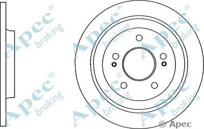 APEC BRAKING dsk3016 -  Тормозной диск